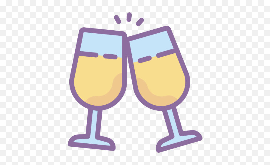Champagne Icon In Cute Color Style - Cheers Icon Png,Champagne Icon Png
