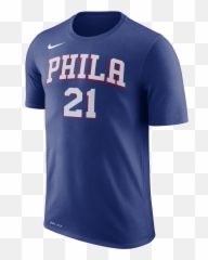 Joel Embiid Blue Player Tee - Ben Simmons T Shirt Png,Joel Embiid Png