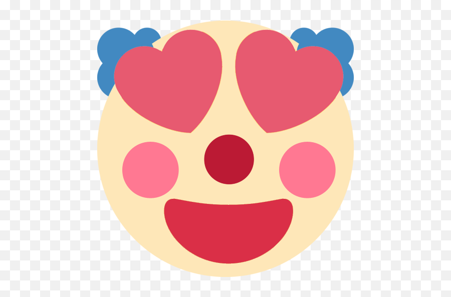 Clownhearteyes - Heart Eyes Emoji Discord Png,Clown Emoji Png
