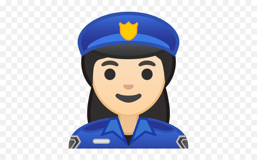 U200d Woman Police Officer Light Skin Tone Emoji - Emoji Policier Png,Icon Police For Men
