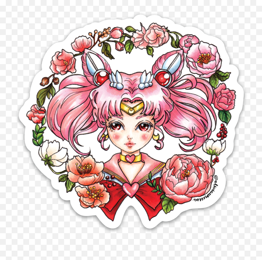 Sailor Chibi Moon Sticker Sold By Olivia Au Illustration Transparent PNG