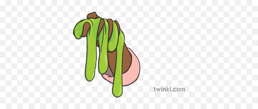 Green Slime Hand Slimy Sensory Eyfs Ks1 Illustration - Twinkl Illustration Png,Green Slime Png