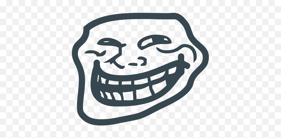 Trollface Icon - Stick Man Funny Face Png,Trollface Png