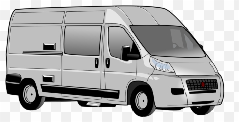 Land Transportation Png Black And White - Van Clipart,Transportation Png