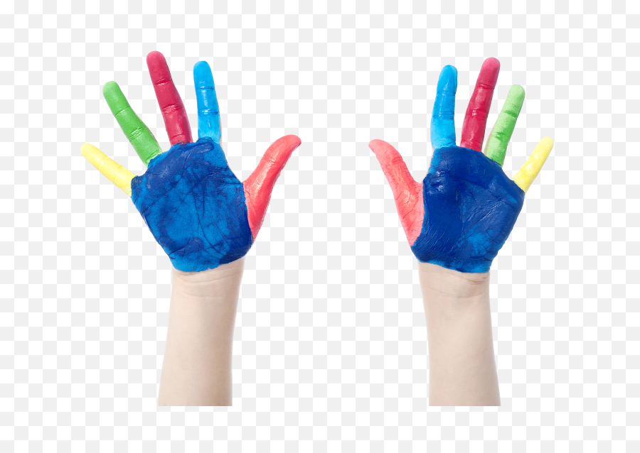 Little Girl Hands Paint Png - Hands With Paint Png,Little Kid Png