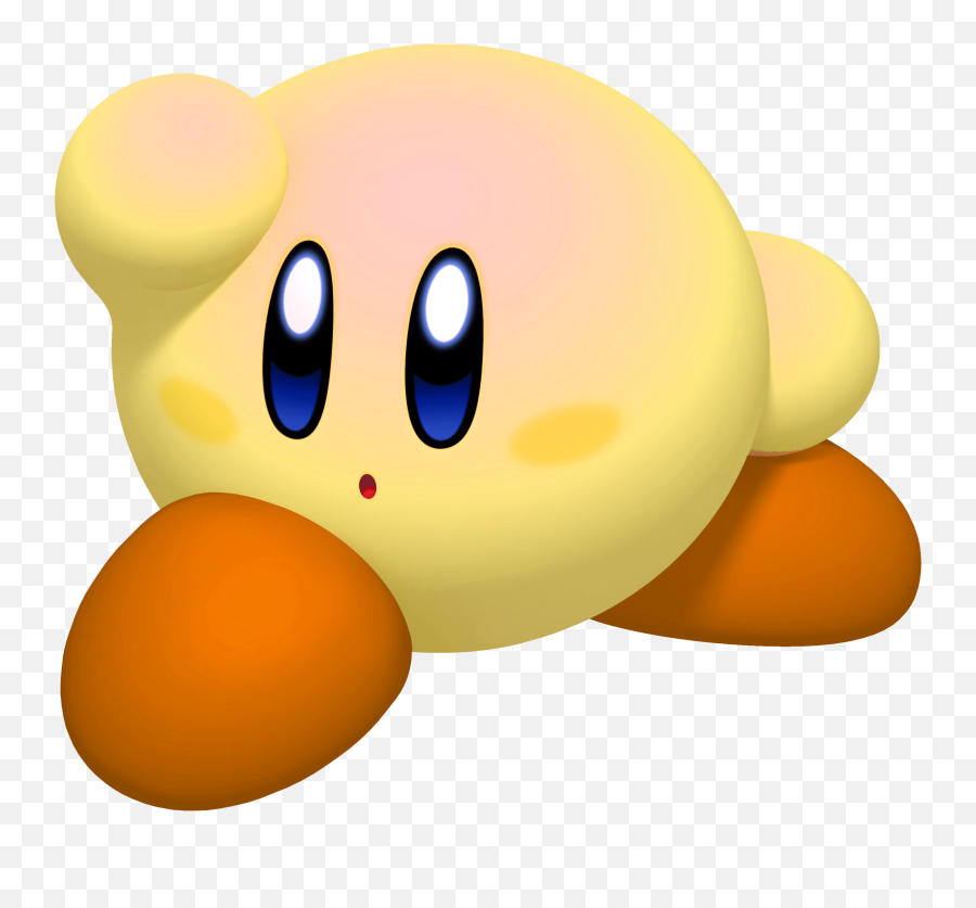 Yellow Kirby Transparent Png - Kirby Yellow,Kirby Transparent Background