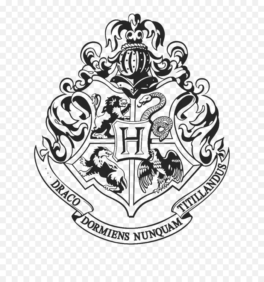 Png Download Official Hogwarts Crest - Hogwarts Crest Harry Potter Coloring Pages,Hogwarts Transparent
