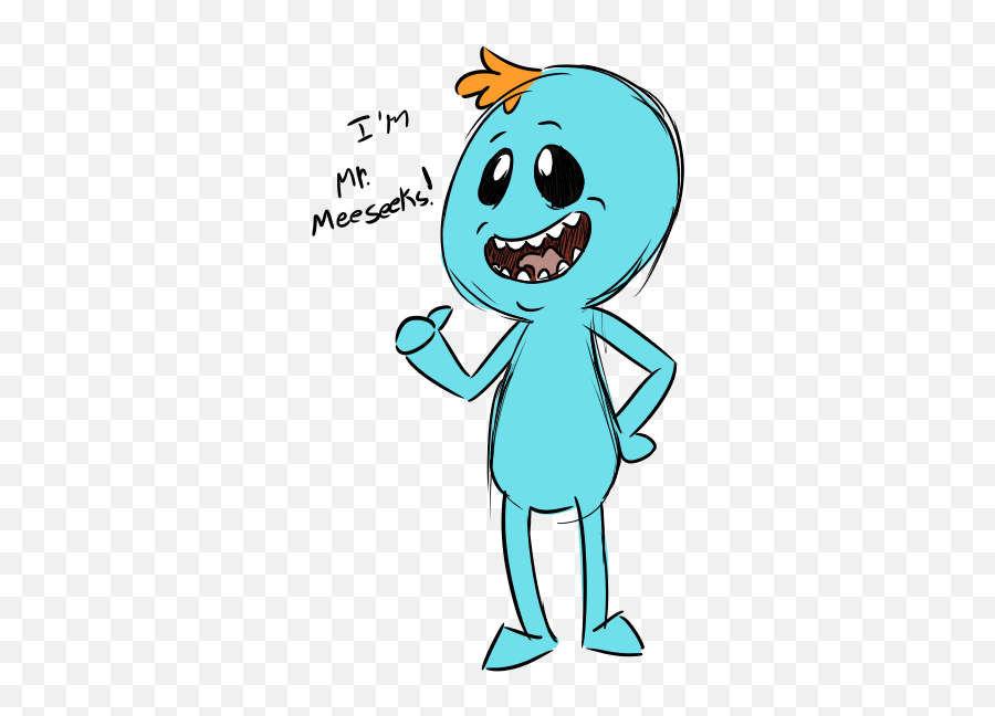 Hi Im Mr Meeseeks Weasyl - Gif Meeseeks Png,Mr Meeseeks Png