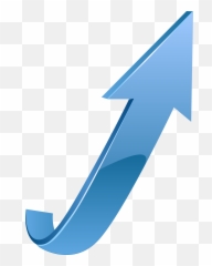 Blue Up Arrow Transparent Png Clip Art Image - Png