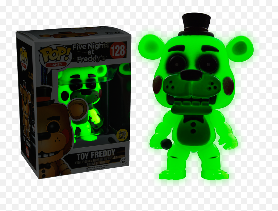 Details About Five Nights - Toy Freddy Glow Us Exclusive Pop Vinyl Five Nights At Freddy Pop Png,Five Nights At Freddy's Png