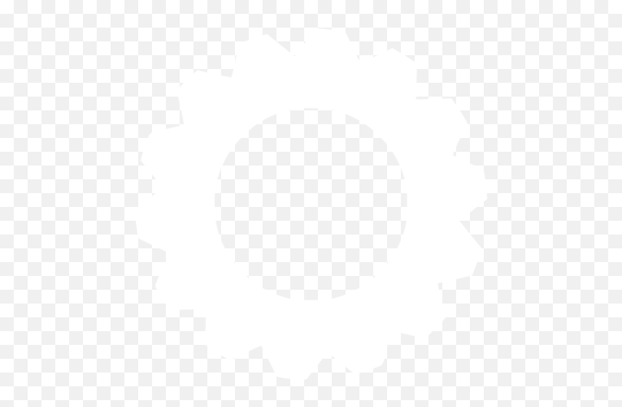 White Gear Icon - Gear Icon White Png,Gear Transparent Background