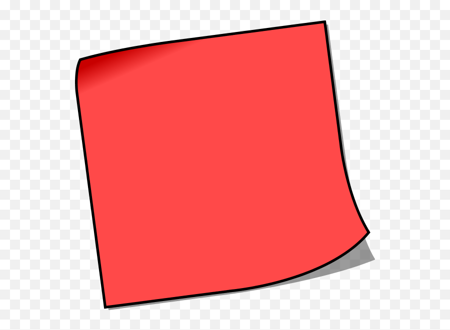 Download Post It Png Clipart Library Red Sticky Note Transparent Background - it Png
