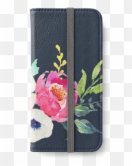 Download Anemone Peony Watercolor Bouquet - Wallet Png Image Peony,Anemone Png