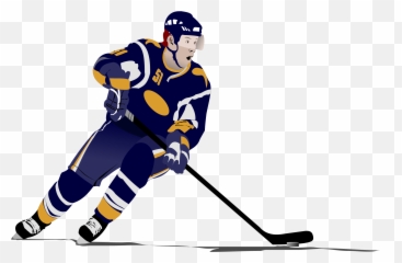 Download Hd Vector Transparent Library Ice Hockey Stick - Clipart Of Hockey Players Png,Hockey Png