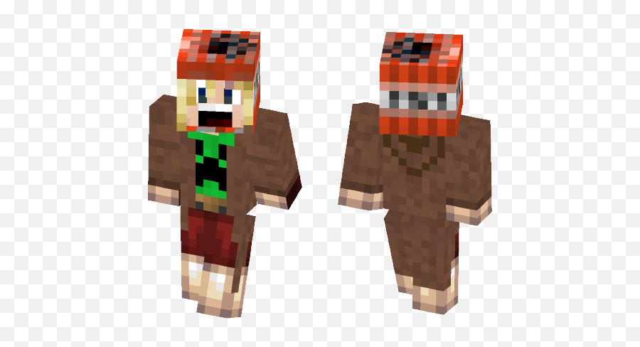 Download Psycho Creepertnt Fanatic Minecraft Skin For Free - Flash Justice League Minecraft Skin Png,Minecraft Tnt Png