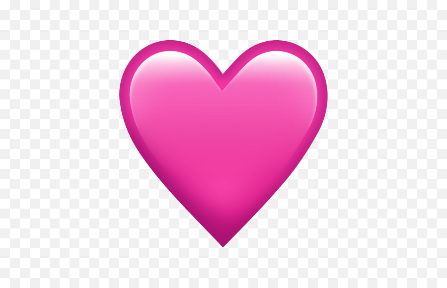 Heart Png Images Outline Emoji Pink - Iphone Pink Heart Emoji,Emoji Hearts Transparent