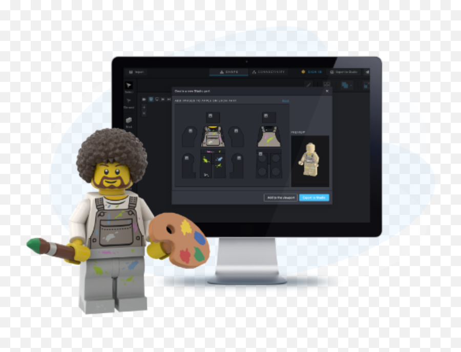 Studio Partdesigner Download Bricklink - Lego Part Designer Png,Lego Characters Png
