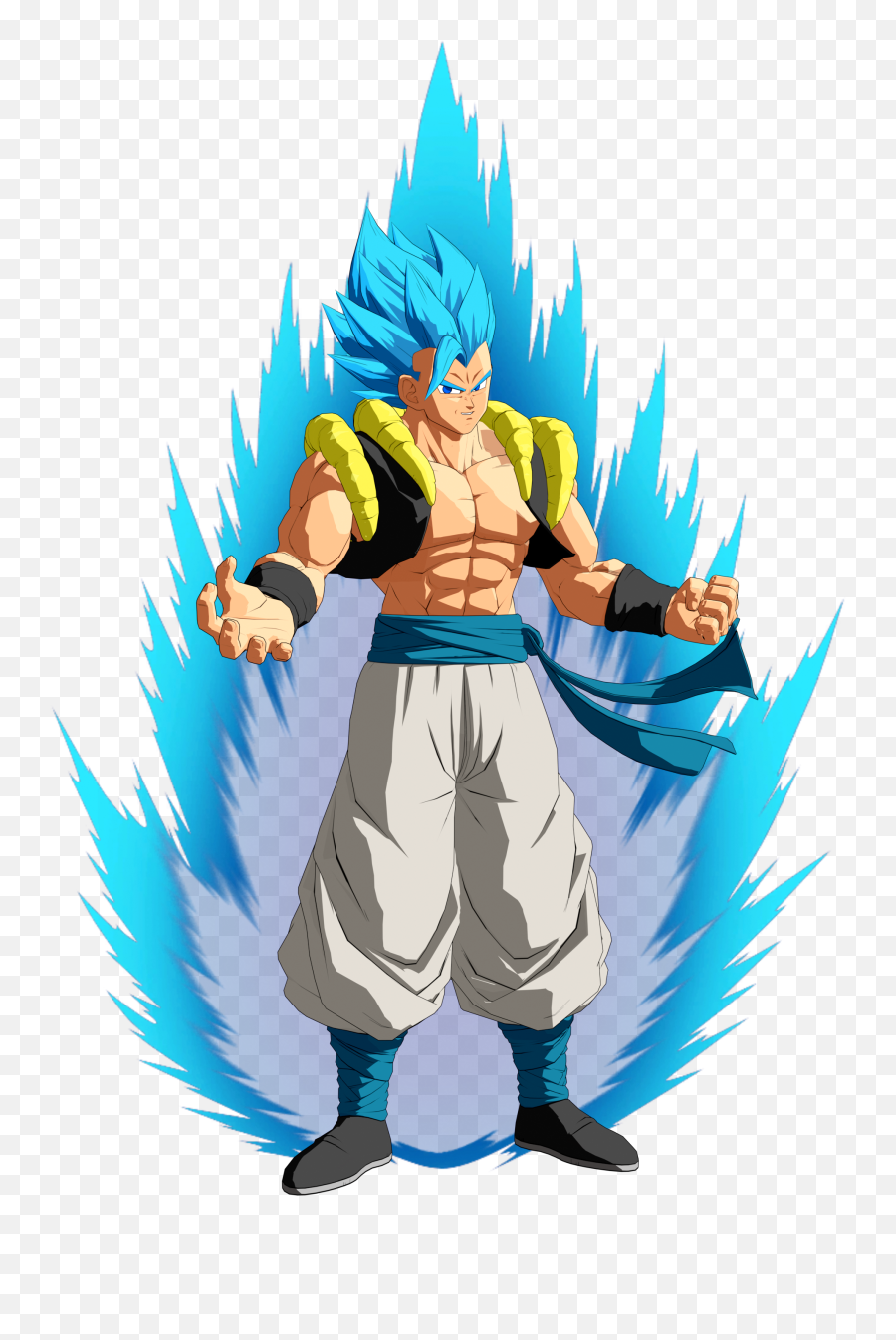 Gogeta Blue Galick Kamehameha Oc - Gogeta Kamehameha Png,Gogeta Png - free  transparent png images 