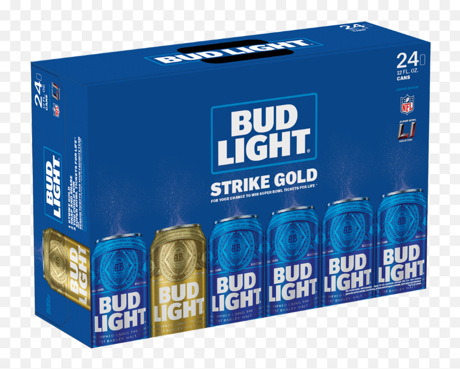 Bud Light Golden Can Get Super Bowl Tickets For Life Fortune - Bud Light Gold Can Png,Bud Light Logo Png