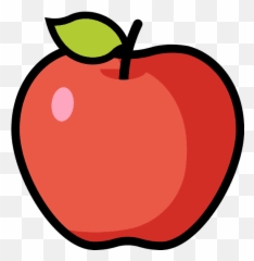 Red Apple Emoji Clipart Free Download Transparent Png - Apple Emoji