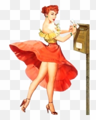 Download Hd Pin Up Girls - Pin Up Girl Png,Pin Up Girl Png