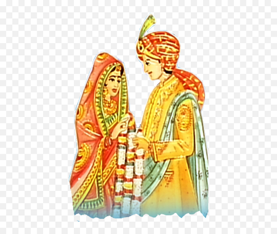 Indian Dulha Dulhan - Indian Wedding Symbol Png,Indian Png