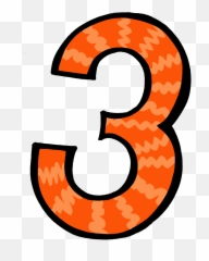 Similiar Orange Number 2 Clip Art - Number 3 Clipart Transparent Background Png,Number 10 Png
