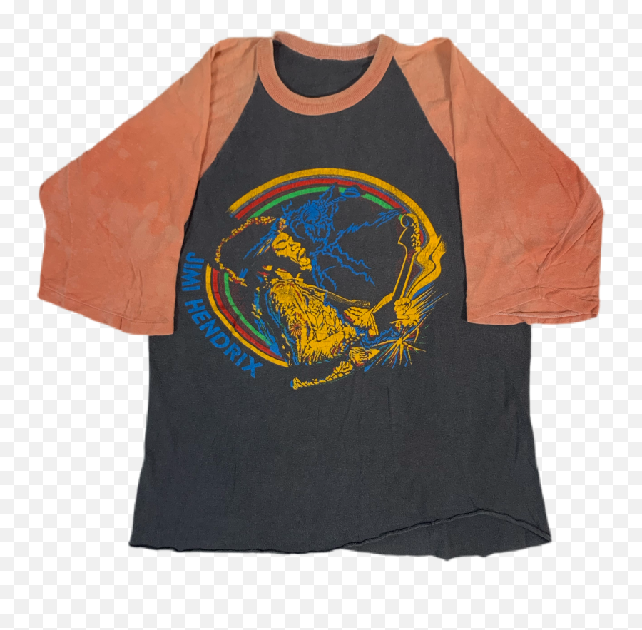 Vintage Jimi Hendrix Raglan - Short Sleeve Png,Jimi Hendrix Logo