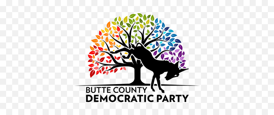 Butte County Democratic Party - Abstract Tree Logo Design Png,Democrat Png