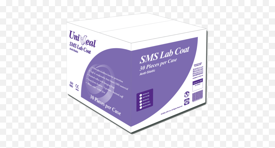 Uniseal Lab Coat U2013 Gloves - Cardboard Packaging Png,Lab Coat Png