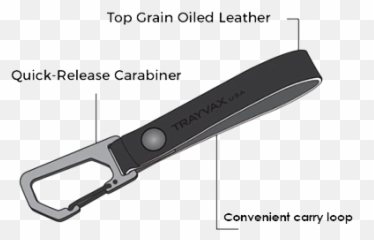 Keyton Clip Carabiner Keychain Trayvax - Solid png