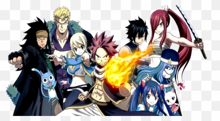 Anime 611593 Fairy Tail Natsu Dragneel And Erza Scarlet - Fairy Tail Wallpaper Png