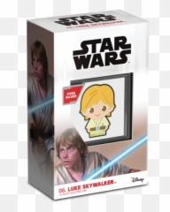 Luke Skywalker - CHIBI COIN COLLECTION STAR WARS SERIES 2021 oz Pure Silver Proof Coin Niue NZ Mint Darth Vader png