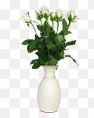 Vase Png File Mart - White Flower Vase Png,Vase Png