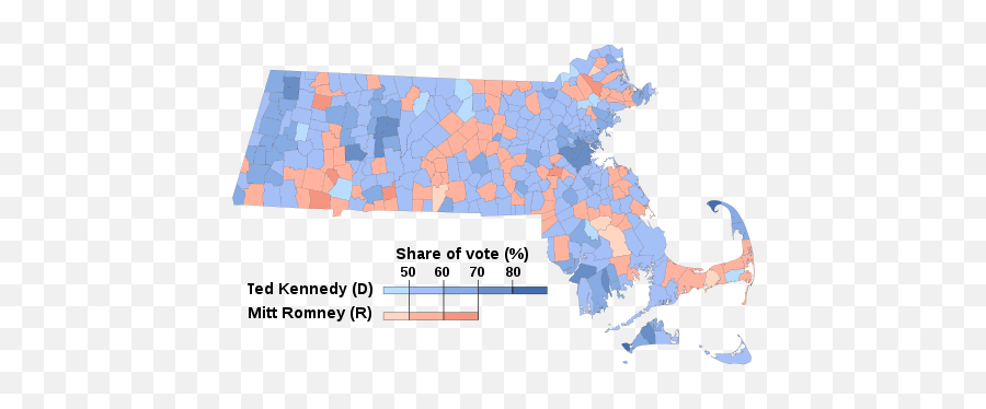 Ted Kennedy - Elections Results Massachusetts Map 2018 Png,Bobby Kennedy The Making Of A Liberal Icon