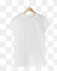 Plain White Tee - Clothes Hanger png