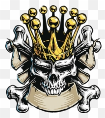 Windows Tools - King Skull With Crown Png
