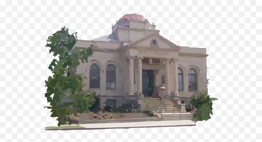Carnegie Library Building Clip Art 106477 Free Svg - Carnegie Library Png,Free Vector Building Icon