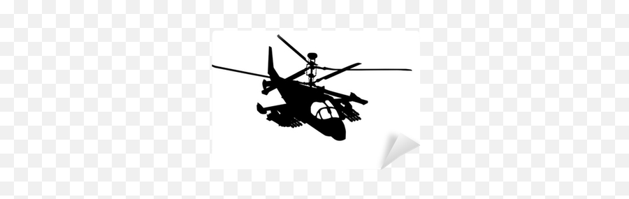 Wall Mural Russian Ka - 52 Hokum B Attack Helicopter Attack Helicopter Silhouette Png,Attack Helicopter Icon