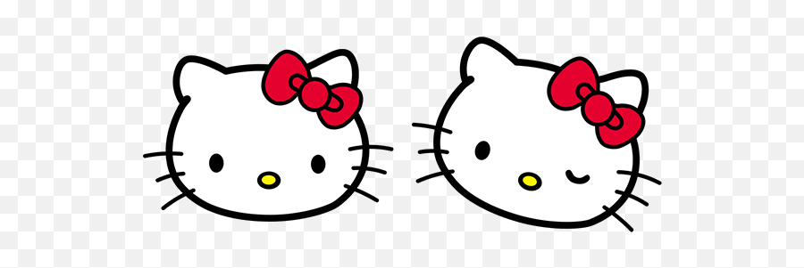 Hello Kitty Cursor - Cute Anime Cursor Sweezy Custom Cursors Transparent Hello Kitty Head Png,Hello Kitty Facebook Icon