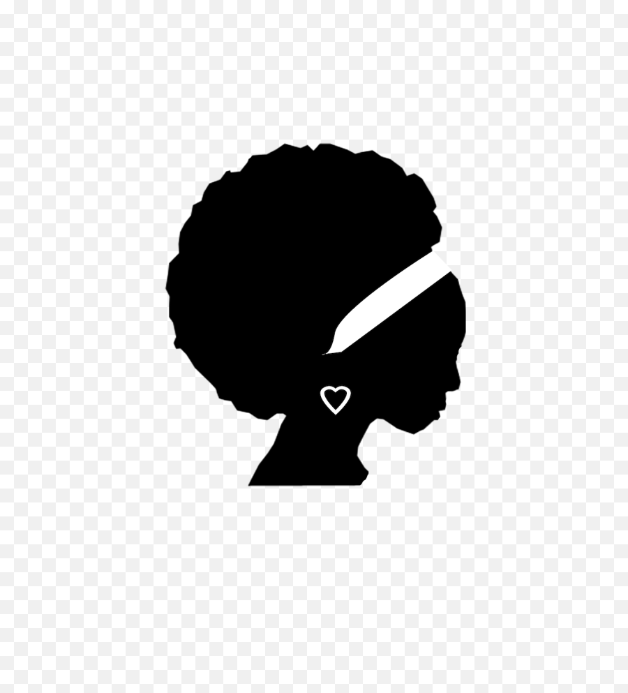 Natural Curly Hair Silhouette - African Woman Silhouette Png,Curly Hair Png