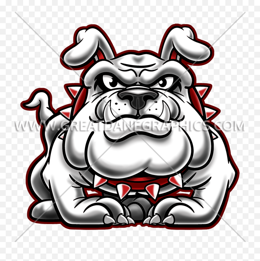 Cartoon Bulldog Standing Production Ready Artwork For T - Standing Bulldog Logo Sticker Png,Bulldog Transparent Background