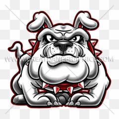 Cartoon Bulldog Standing Production Ready Artwork For T - Standing Bulldog Logo Sticker Png,Bulldog Transparent Background