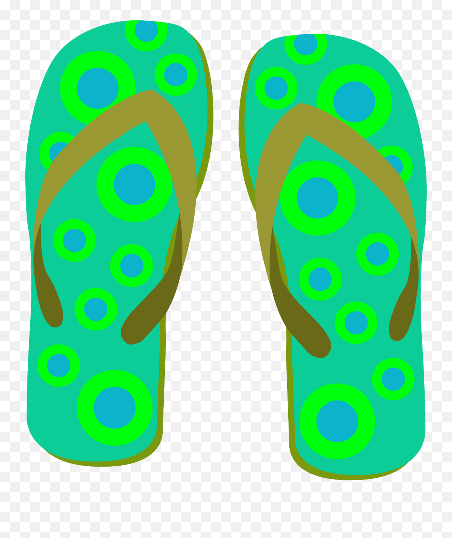 Flip Flops Slippers Points - Free Vector Graphic On Pixabay Chanclas Animadas Png,Flip Flops Png