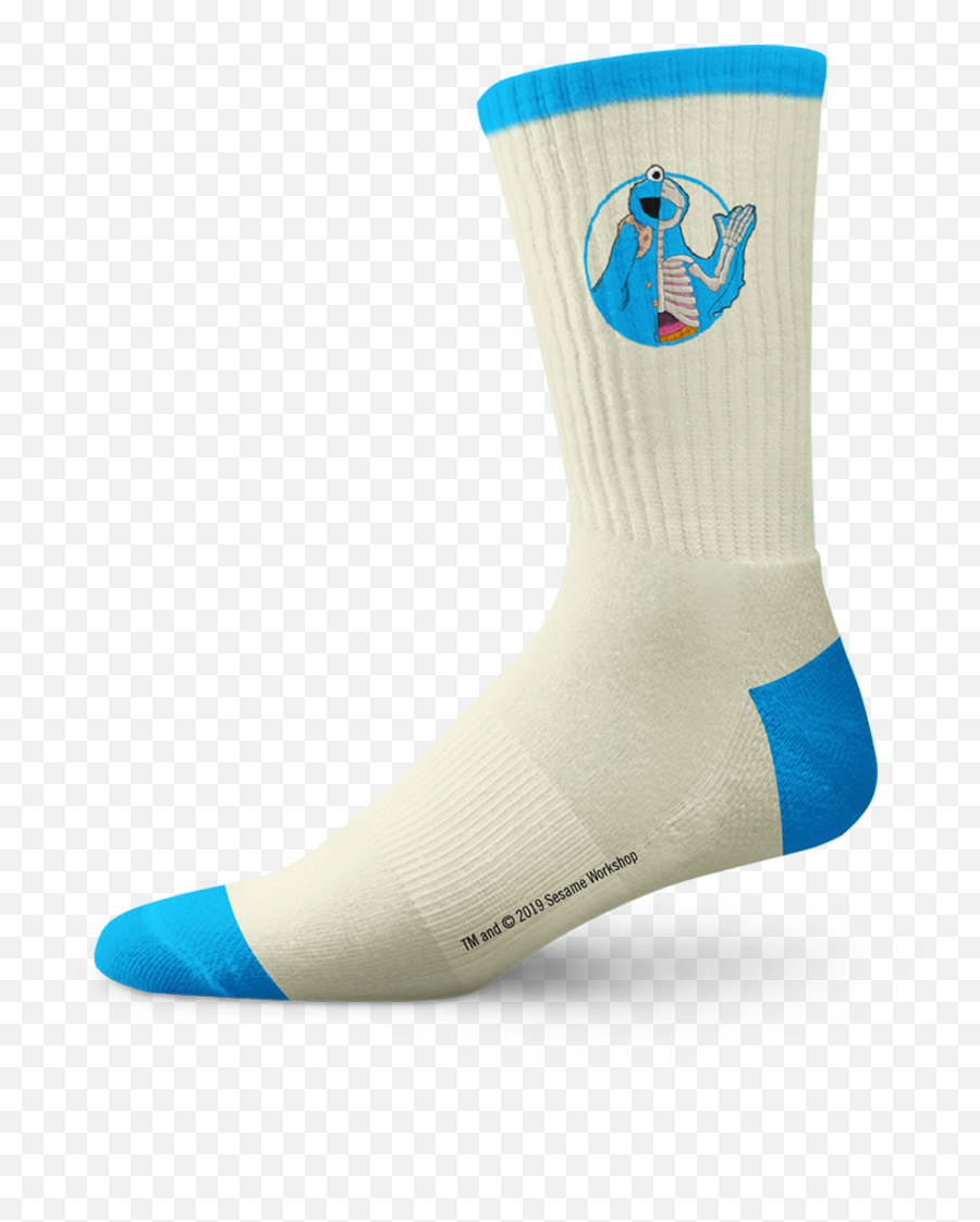 Creamblue Cookie Monster Sock - Hockey Sock Png,Cookie Monster Png