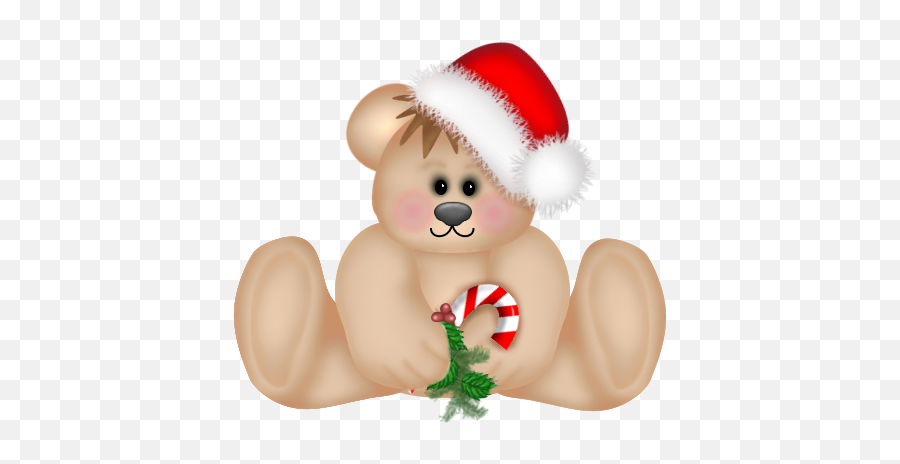 Christmas Png Cute Teddy Bear Clipart - Cute Teddy Bear Images Png,Christmas Pngs