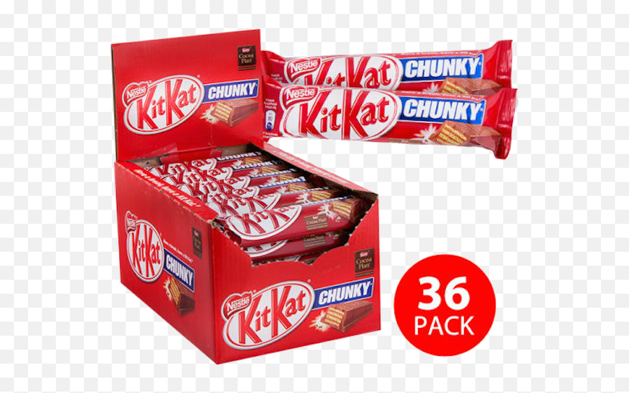 Nestle Kit Kat Chunky 36 X 50gram - Kit Kat Chunky Box Png,Kitkat Png