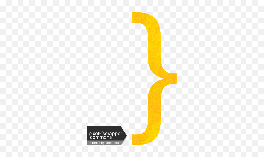 Yellow Bracket Graphic - Calligraphy Png,Bracket Png