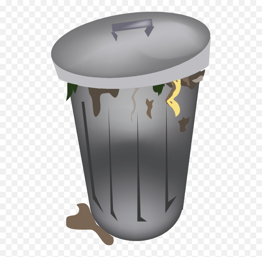 Trash Can Vector Icon Free Svg - Trash Can Lid Vector Png,Trashcan Transparent