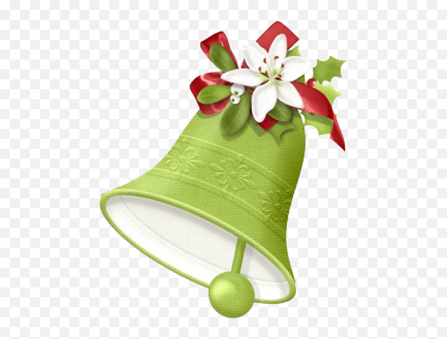 Candy Cane Christmas Decoration Bell - Green Wedding Bells Png,Wedding Bells Transparent Background